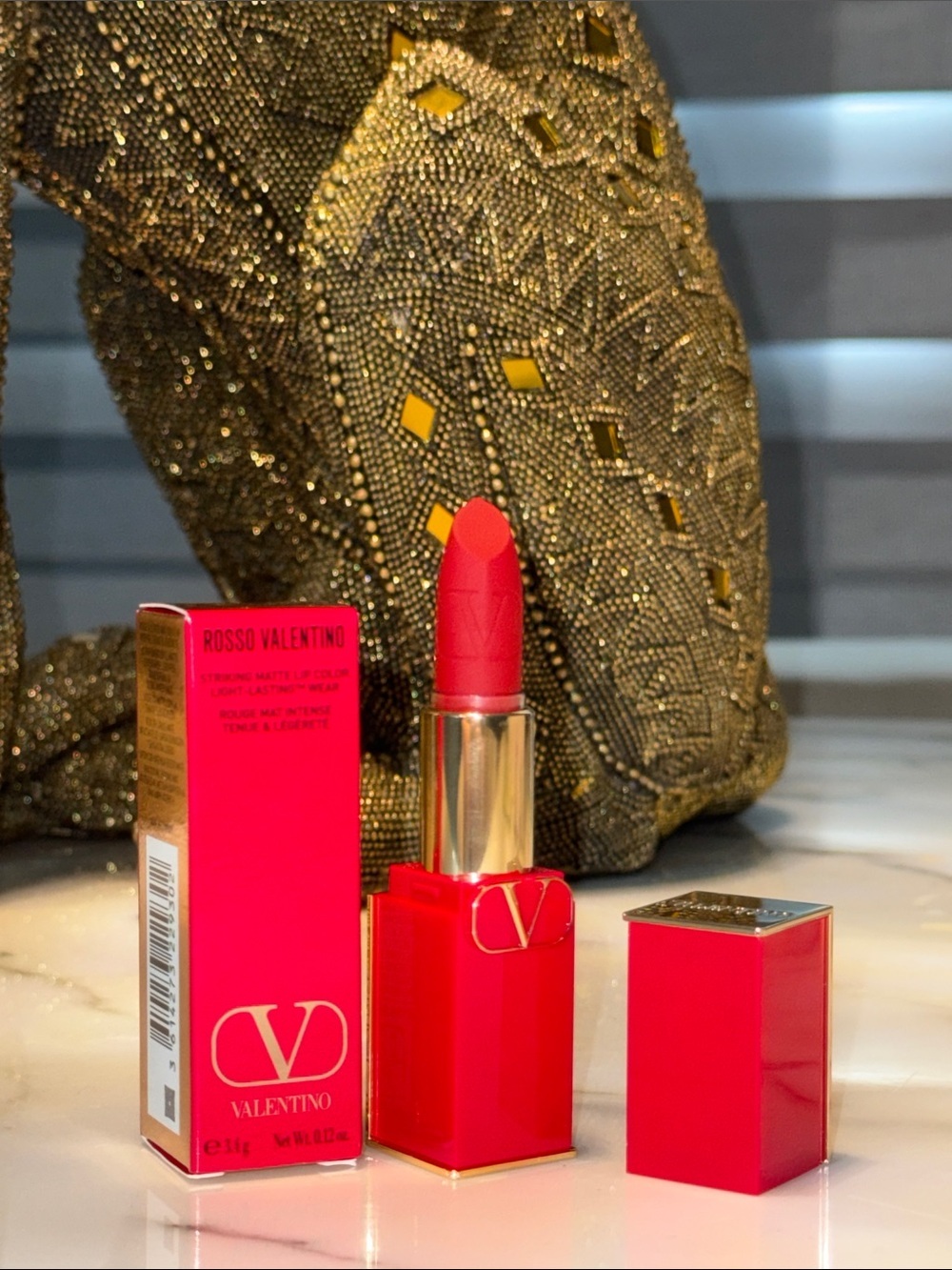 Valentino Rosso Matte Lipstick 219A - Picture 3 of 3